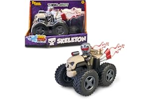 SWAP RIDERS TUNING THE BEAST Swap Riders - Quad Skeleton, vehículo de Juguete con diseño de Calavera, con 1 Figura de un Rider, más de 12 Piezas Intercambiables, para niños y niñas Desde 4 años, Famosa (WAP01400)