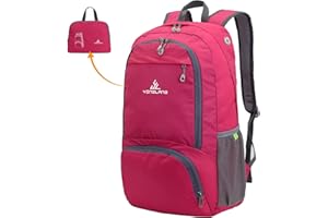 YOODI Bagage Cabine 45x36x20 Easyjet, 32L Sac à Dos Pliable Ultra Léger Sac à Dos de Voyage Étanche Sac à Dos de Randonnée Sac à Dos avec 3D Air Mesh Sac à Dos de Cyclisme