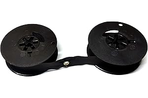 C&XANADU 1/2" Universal Typewriter Ribbon, Black. for Vintage Typewriters. 2" Spools. Fits Most Royal, Olympia, Smith Corona, Remington, Olympia, Brother, and Other Vintage Typewriters