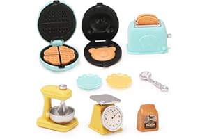 LUYANFX Miniaturas para Casa de Muñecas Accesorios Casa de Muñecas Comida Miniatura Juguetes Accesorios Elfo Travieso Navidad Cocina en Miniatura Regalos para Niños Niñas (C)
