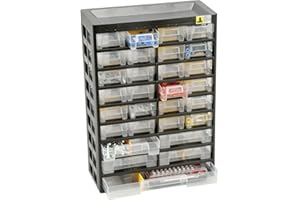 Allit Kleinteilemagazin VarioPlus Basic 47 schwarz, gelb, Sortierkasten 458100