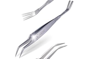 FABCARE 2 en 1 Pinza y Gancho para Eliminar Garrapatas con Estuche, Guía Electrónica y Tarjeta de Identificación - Antigarrapatas para Personas, Perros y Gatos - Herramienta Práctica y Eficaz