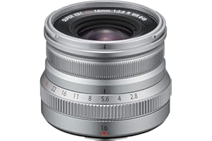 Fujifilm Fujinon XF16mmF2.8 R WR Obiettivo Fisso per Mirrorless 16 mm, f/2.8, Resistente alle Intemperie, Attacco X Mount, Argento