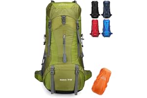 Doshwin 70L Mochila Camping Trekking Senderismo Viaje (con Funda Impermeable)