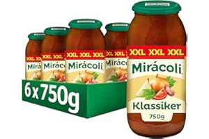 ‎MIRÁCOLI MIRÁCOLI Pasta Sauce Klassiker, 6 Gläser (6 x 750g)