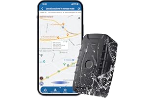 ZEERKEER Localizzatore GPS per Auto Anti-perso, Tracciatore di Posizione in Tempo Reale, GPS Tracker con IP67 Impermeabile Geo-fence Alarm App Gratuita 250 Giorni Standby, Impermeabile e Magnete 20000mAh