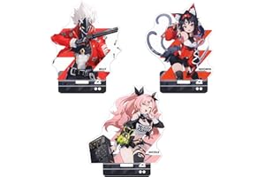 UTIEHD Zenless Zone Zero Exclusive Acrylic Standees: gráficos Vibrantes HD, Durabilidad Resistente a los arañazos para coleccionistas y fanáticos (3 Piezas -03)