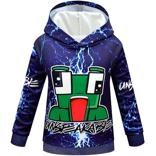 Delanhon Boys Girls Youtuber Gamer Merch Hoodies 3D Cool Hoody Funny  Pullover Sweatshirts Long Sleeve Hooded Jumpers 4-13 Years (style 13, 5-6  years) : Amazon.co.uk: Fashion