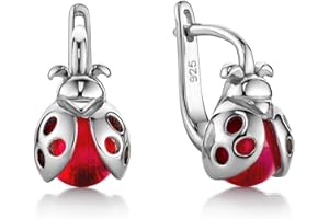 BUTTERFLY Boucles DOreilles Coccinelle En Argent Sterling Pour Enfants