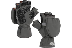 Palmyth Eisfischhandschuhe, umwandelbare Fäustlinge, Flip-Fingerless-Fäustlinge mit Thinsulate 3M, warm für kaltes Wetter und Winter für Männer und Frauen