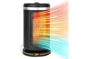 TIMIYOU Electric Heater, Heaters for Home, Fan Heater, 3-Mode Oscillating PTC Ceramic Electric Space Heater, Thermostat Heater, Silent Room Heater for Office Home Bedroom, Overheating Tip-Over Protection