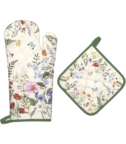 Ofenhandschuhe & Topflappen Eulen Design - Hitzebeständig Bis 180°C Für Küche & Grill