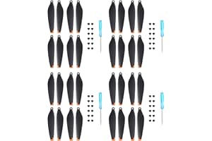 GENERIC 32x Propellers For DJI Mini 3 Pro Replacement Prop Blades Low Noise for DJI Mini 3 Pro/Mini pro 4 Drone Accessories Screws & Screwdrivers 32pcs Orange Tips (Orange)