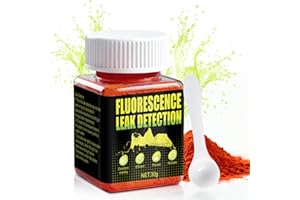 WEILAOK Tracciante Perdite Acqua, Rilevatore Perdite Piscina, Tracciante Aria Condizionata Auto, Rilevamento Fluoresceina Universale con Siringa per Ispezione Condizionatori, Piscine, Tubazioni e Auto (C)