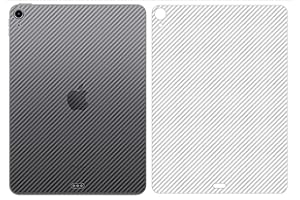 GIOPUEY Rückseite Folie Kompatibel mit iPad Air 13 Inch M3 2025, [4 Stück] 0.1mm Ultradünn Carbon Muster Rückseite Folie, Kratzfest Anti Fingerabdruck rutschfest