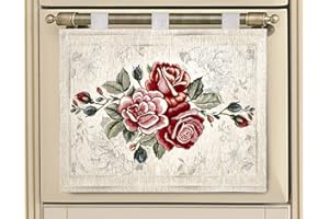 CONFEZIONI GIULIANA Copriforno Cucina Universale jacquard cinigliato Made In Italy - ROSES