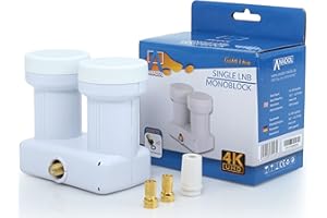 Anadol Gold Line LNB monobloc pour 1 récepteur et 2 satellites – pour installation Astra 19,2 et Hotbird 13 satellite