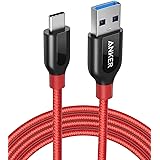 Anker Powerline+ 1.8m USB C Kabel auf USB 3.0 A, Nylon Ladekabel für USB Typ-C Geräte Inklusive Galaxy S8, S8+, S9, MacBook, 