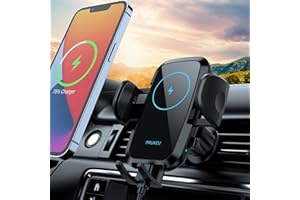 PRUKEU Bezprzewodowa ładowarka samochodowa 15W Qi Ładowanie indukcji Uchwyt samochodowy do iPhone Samsung Galaxy LG Huawei Xiaomi Oneplus itp