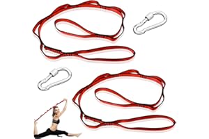 GENERIC Jnzlt 2 Pezzi Daisy Chain, Cintura Di Prolunga Regolabile In Poliestere E 2 Moschettoni A Vite In Acciaio Inox Per Arrampicata E Yoga Aereo