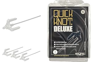 ‎QUICK KNOT Quick Knot® Deluxe Mane Clip for Horses, Suitable for Horses and Ponies, Reusable (White, XL)