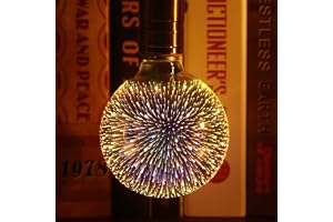 KENANLAN 3D LED -Glödlampa, Vintage Färgglad Dekorativ Glödlampa för Hem, kafé, Bar, Fest, Bröllop med 3D -effekt, 4W E27 LED - (E)