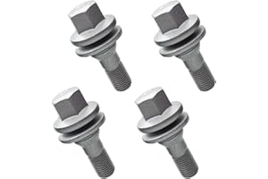 lcyen 4Pcs Wheel Bolts Nuts Studs for Citroen C2 C3 C4 C5 Peugeot 206 207 308 407 9817024580 540567 Thread M12 x 1.25