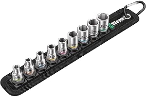 WERA-05003883001-Belt A 4 - Juego de vasos de llave Zyklop 1/4"