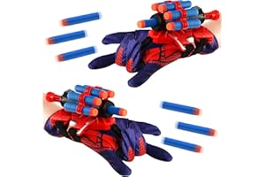 Anbobili Set of 2 Launcher Gloves, Hero Launcher Wrist Toy, Spider Gloves, Hero Launcher, Cosplay Glove Launcher, Hero Launcher Glove, Funny Educational Toy, Costume Props for Children