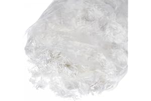 sourcing map Chopped Fiberglass Strands 9mm Length Anti-Cracking Glass Fibers for Cement Mix for Building Walls Garden Floor 1LB