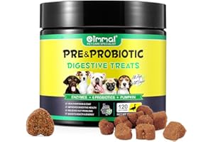 BIEYOC Probiotics for Dogs - Digestive Health and Immune Support, Dog Probiotics for Gut Health, 120 Soft Chews (Duck Flavor)