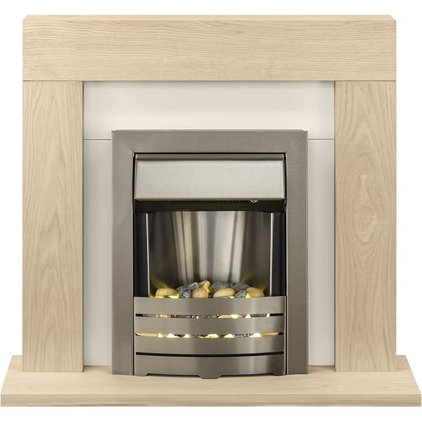 Adam Malmo Electric Fireplace Suite Oak with Helios Electric Fire, 2000  Watt : Adam: Amazon.co.uk: DIY u0026 Tools