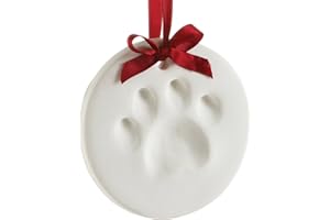 Pearhead Odciski łap zwierząt domowych pies lub kot łapa nadruk wiszący DIY pamiątka, doskonały dla każdego miłośnika zwierząt domowych lub właściciela zwierząt domowych, biały, jeden rozmiar, 50001