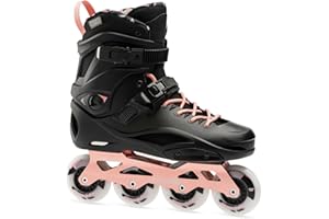 Rollerblade RB PRO X W Pattini in Linea per Donna, Nero/Rosa Dorata, in Diverse Dimensioni