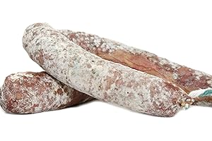 OLALLA Chorizo Iberico Blanco Extra - Embutidos Ibericos de Bellota Pata Negra - Envasados al Vacio - Aromatico y Especiado con un Punto Perfecto de Pimienta - Elaboración Tradicional - 1 Pieza 500 gr Aprox