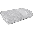 Trident Soft Comfort Air Rich 100% Cotton Towels for Bath, 500 GSM Large Size Bathroom Towels for Men/Women, 1 Piece Bath Towel (69cm x 137cm), Silver