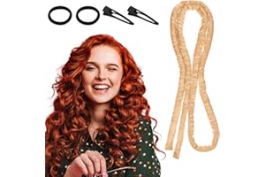 XLIUAX Diadema de rizos sin calor, diadema de varilla rizadora sin calor, rodillos de pelo suave para cabello corto y largo, sin calor, rizos nocturnos con rizadores finos para dormir en ondas suaves