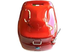 CASABIKE Roller Motorroller Retro rot 40 L TOPCASE mit Antenne GEPÄCK Koffer