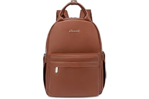 LOVEVOOK Mochila Cuero Mujer Pequeña Mochilas Escolares Niña Impermeable Mini Bolso Mochila Mujer Casual Backpack para Viaje Universidad Trabajo