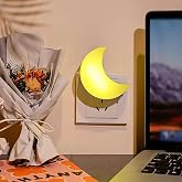 Promosyonca Ay Şeklinde Gece Lambası, 0.5 Watt LED, Prize Takılır, D&uuml;ş&uuml;k Enerji T&uuml;ketimi, 8 cm