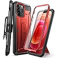 SUPCASE Thermoplastic Polyurethane Unicorn Beetle Pro Series Case For Iphone 13 Pro Max (2021 Release) 6.7 Inch, Built-In Screen Protector Full-Body Rugged Holster Case, Ruddy
