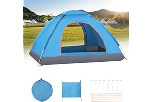 Lishetimig Camping Tent,Automatic 2-3 Man Person Instant Tent,Pop Up Tent, Lightweight, Waterproof, Easy Set Up for Outdoor Camping, Hiking, Mountaineering, Beach, Include Carry Bag