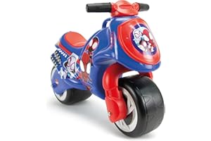 Moto Porteur Enfant 18 Mois à 3 Ans sans Pédales Bebe - Neox Spidey + Ergonomique Moto Draisiènne 2 Ans Roues Larges + Transport Facile + Style Course | INJUSA