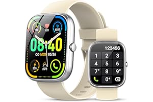 TAOPODO Montre Connectée Femme Homme, 1.91" HD Smartwatch avec Appels Bluetooth, 110+ Sportifs, Montre Intelligente Sport Etanche IP68 Podometre/Cardiofrequencemetre/Moniteur de Sommeil pour Android iOS