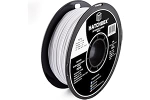 HATCHBOX PETG 3D Printer Filament, Dimensional Accuracy +/- 0.03 mm, 1 kg Spool, 1.75 mm, White
