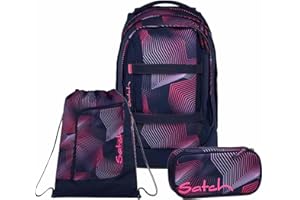 Satch Pack Schulrucksack Set 3tlg. inkl. Schlamperbox und Sportbeutel