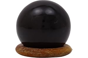 Harmonize Black Tourmaline Stone Sphere Ball Balancing Reiki Healing Stone Table Home Decor