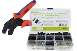 SeKi 17422 Dupont wtyczka 2,54 mm asortyment + szczypce 620 części, bez