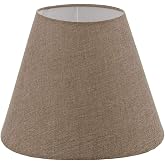 Lit Dizayn Abajur Başlık Kahve Konik Şapka 25x15x20 Cm Dekoratif &Ouml;zel Y&uuml;ksek Kalite Kumaş