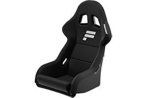Fanatec ClubSport GT Sim Siège Baquet de Course – Rigide et Durable, Coque Renforcée de Fibres, Mousse Rembourrée, Tissu Respirant, Support Lombaire – Noir